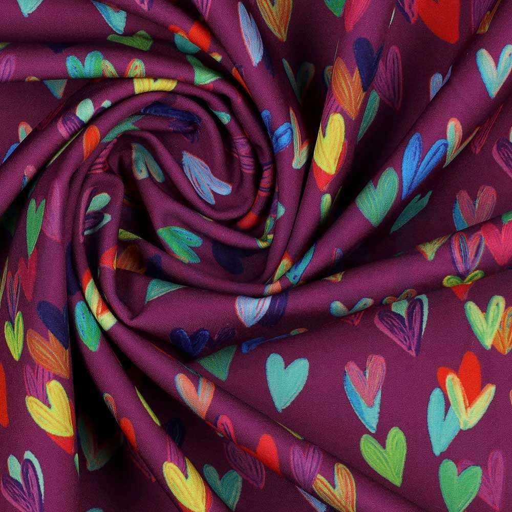 S03 – Rózsaszínes, lilás, szivek