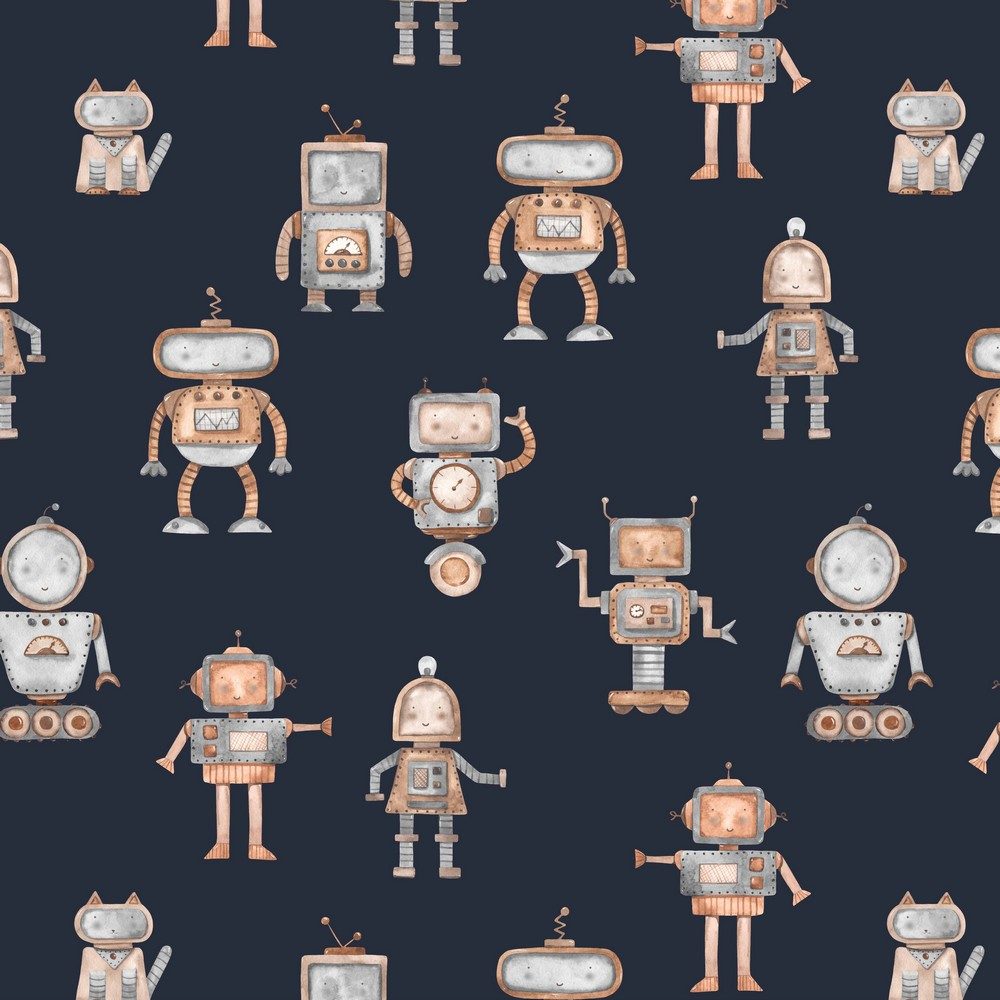 M48 – Bleumarin inchis cu roboti